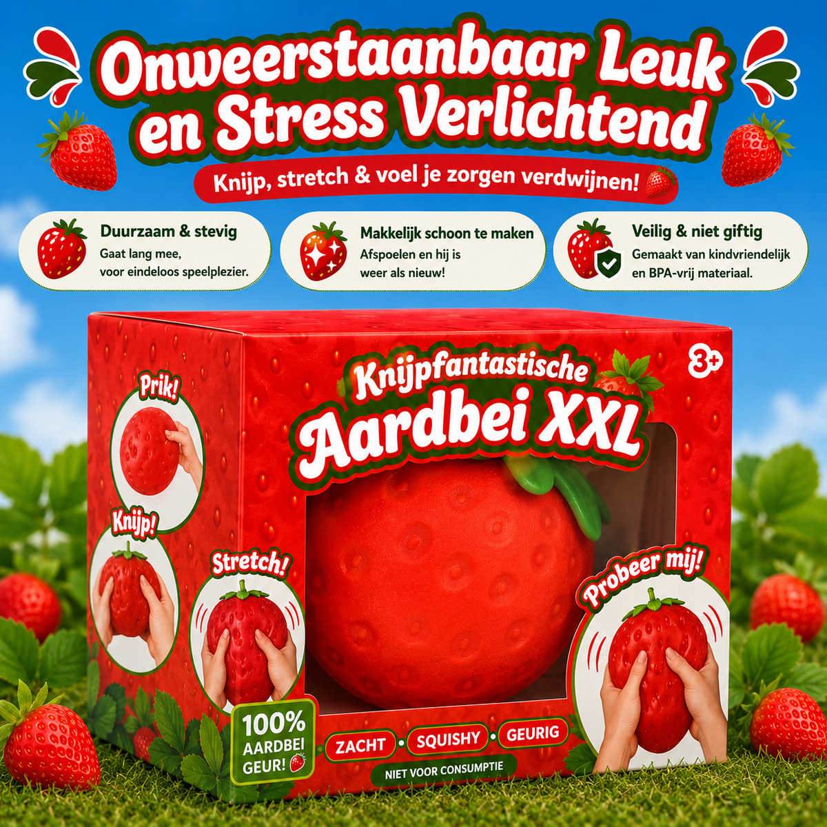 Strawberry XXL Squishy 14 cm