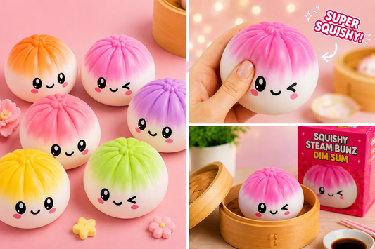 Dumpling Squishy bun duo color ca. 8,5 cm.