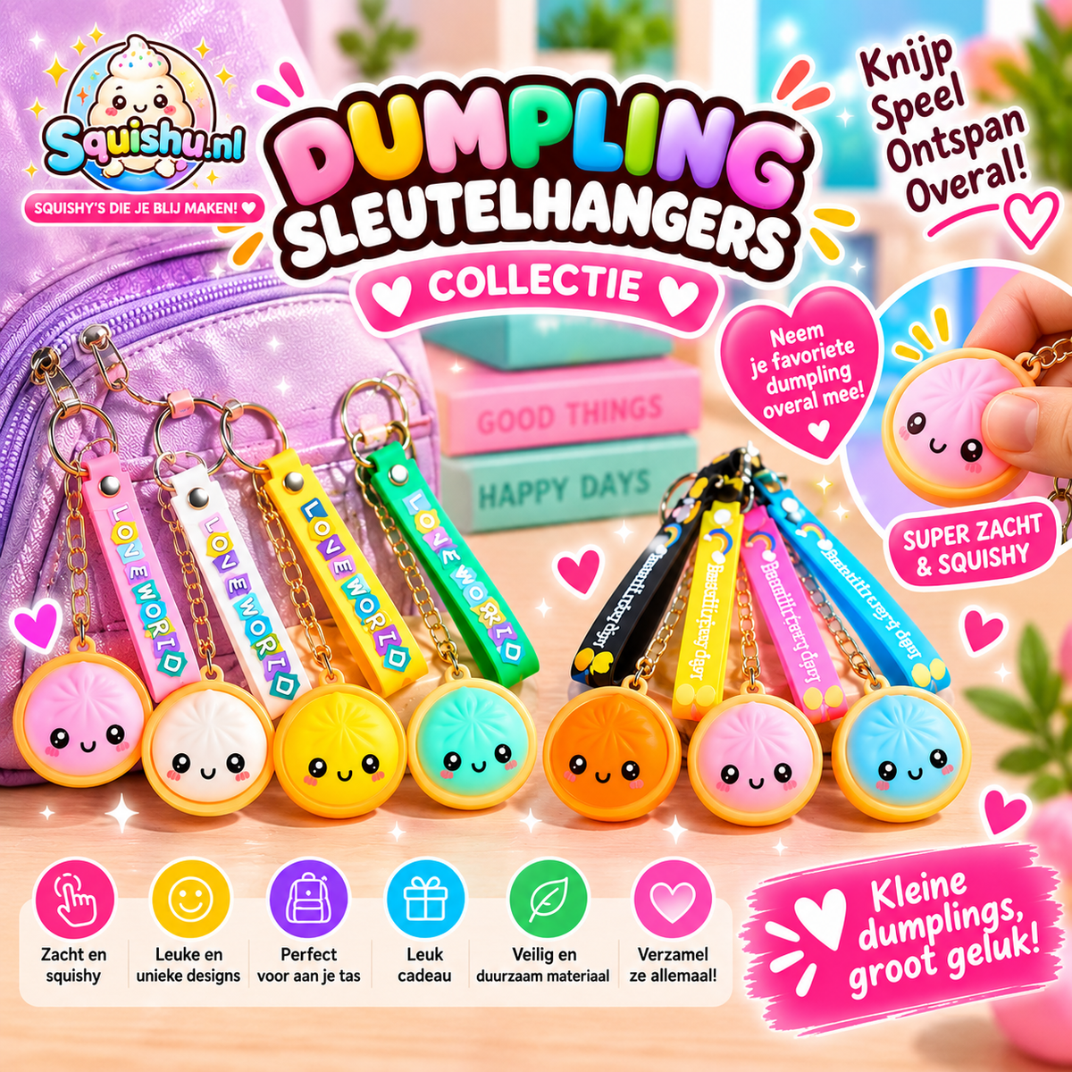 Squishy keychains
