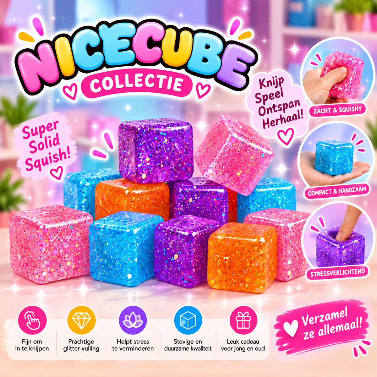 Nice Cube Squishies.
