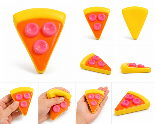Pizza punt Squishyca. 10cm.