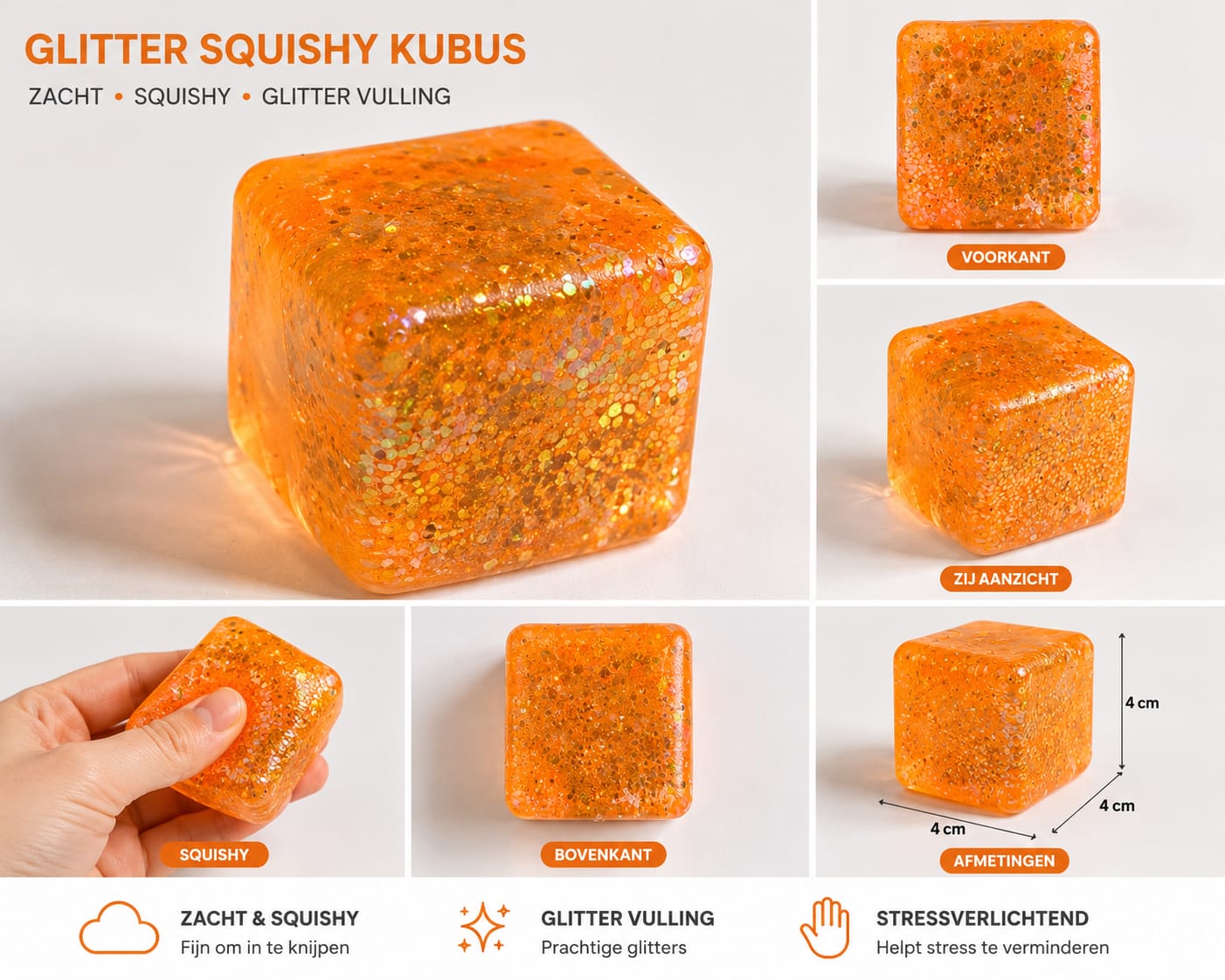 Ice cube met glitter