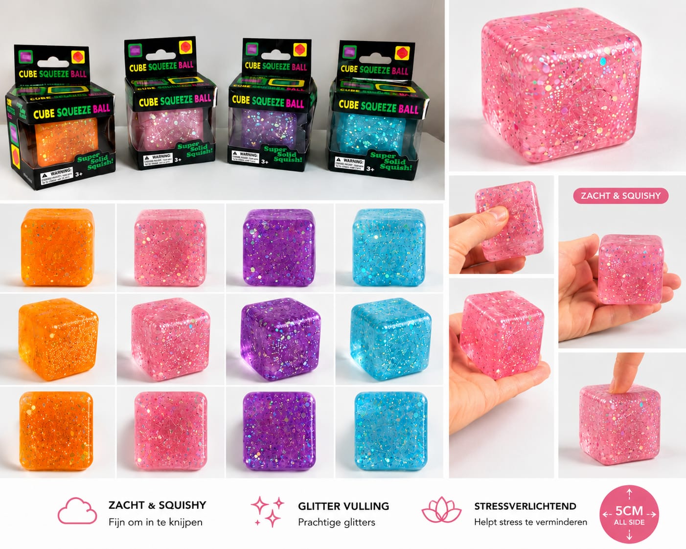 Ice cube met glitter