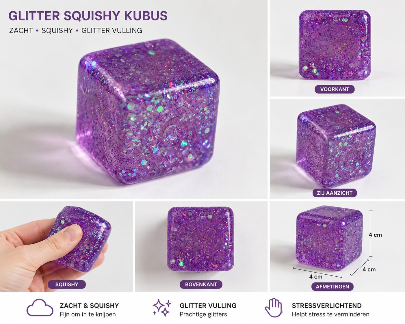 Ice cube met glitter