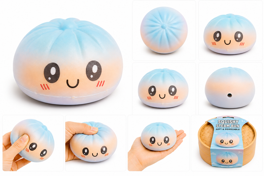 Dumpling Squishy bun duo color ca. 8,5 cm.